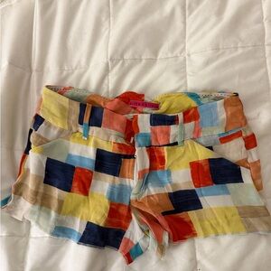 Alice + Olivia Multicolor High Waist Shorts
